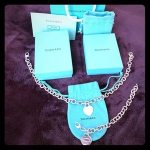 Authentic Tiffany Necklace and Matching Bracelet